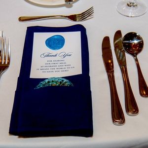 Navy Blue Seamless Cloth Napkins